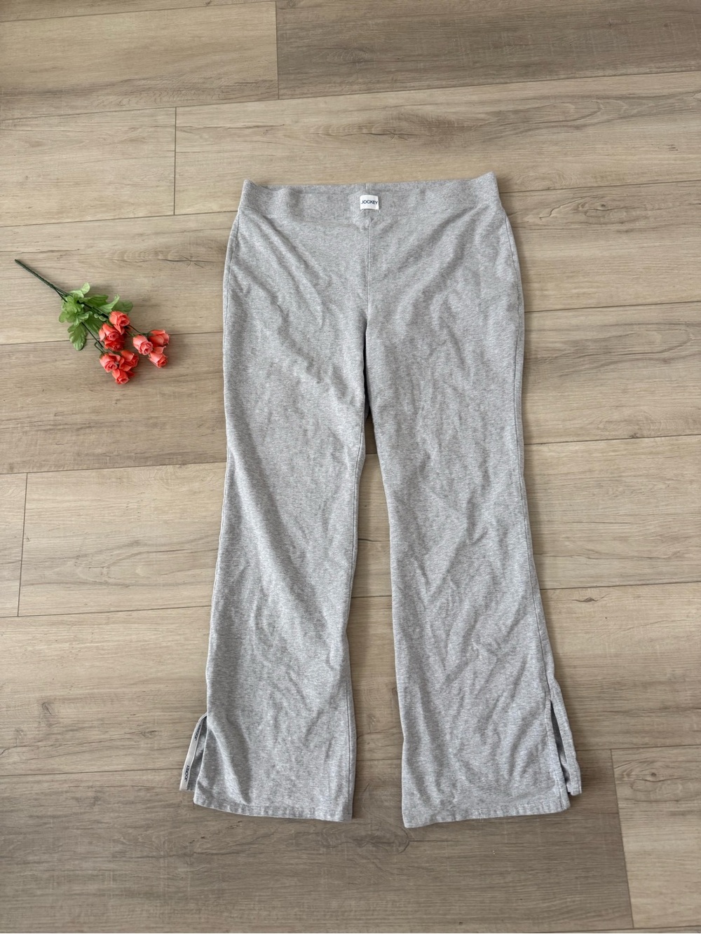 Jockey Women’s Lounge Grey Bootcut style pants XL